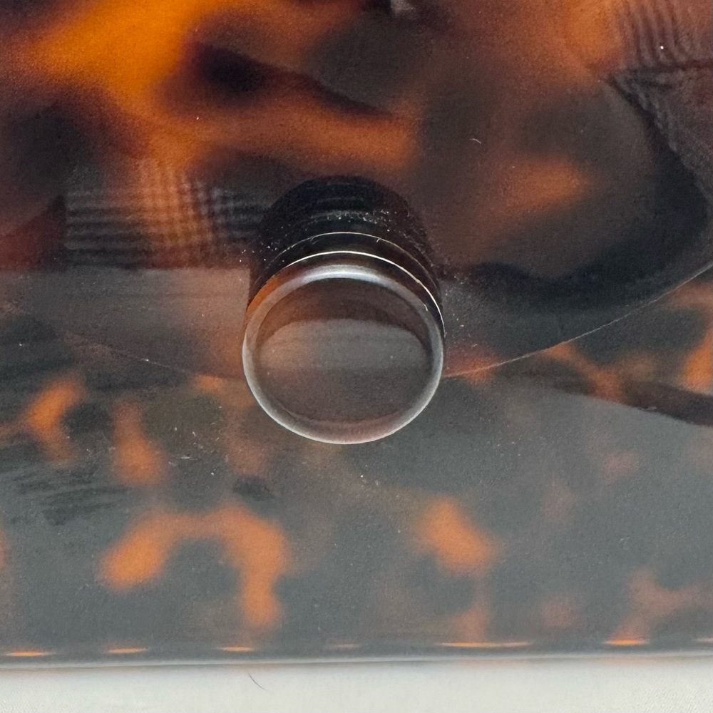 ✨ Rare Anthropologie Rae of Light Top Handle Acrylic Bag Tortoise Shell Purse - Picture 14 of 17